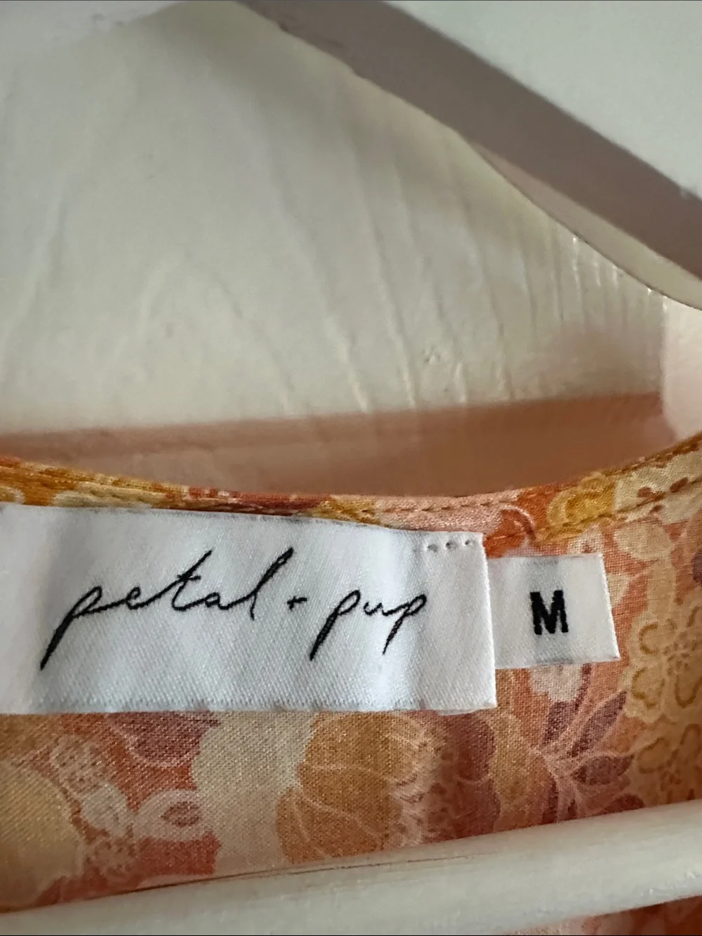 Petal & Pup Yellow-Orange Floral Tie-Waist Maxi Dress - Picture 4 of 4